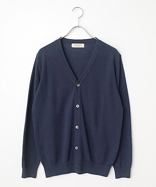 maison de F / メゾンドエフ カーディガン・ボレロ | ICE COTTON CARDIGAN（ネイビー）