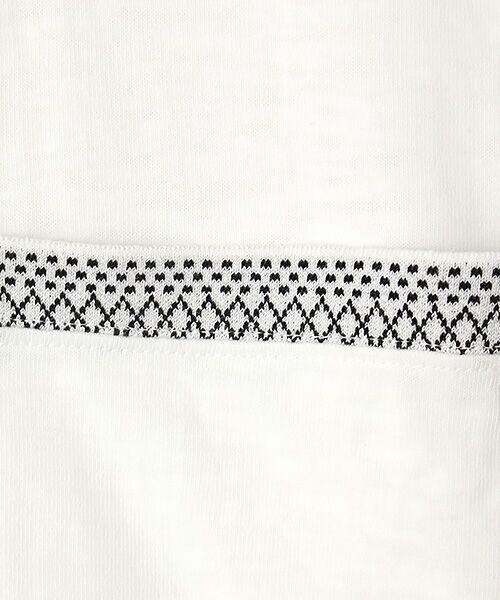 maison de F / メゾンドエフ Tシャツ | MINIMAL ETHNIC JAQUARD TEE | 詳細1