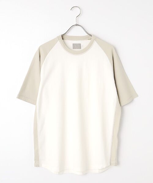 maison de F / メゾンドエフ Tシャツ | BL-COLOR RAGLAN SLEEVE TEE（white）