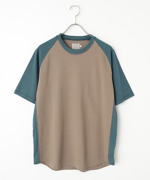 maison de F / メゾンドエフ Tシャツ | BL-COLOR RAGLAN SLEEVE TEE（beige）