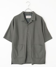 maison de F / メゾンドエフ シャツ・ブラウス | BIRD’S　EYE JERSEY OPEN-COLLAR SHIRT