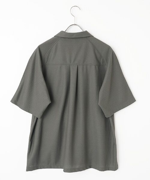 maison de F / メゾンドエフ シャツ・ブラウス | BIRD’S　EYE JERSEY OPEN-COLLAR SHIRT | 詳細3