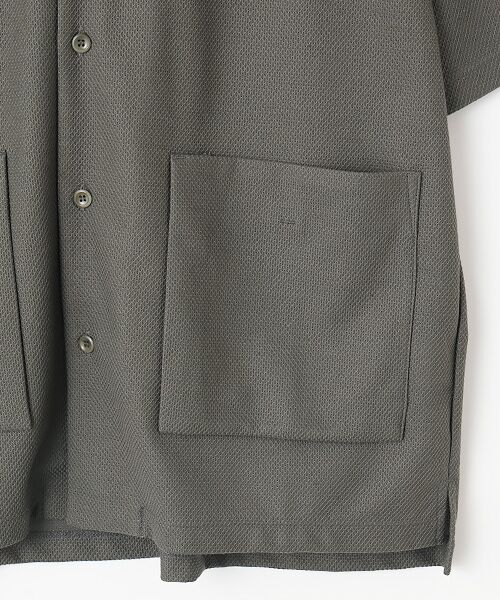 maison de F / メゾンドエフ シャツ・ブラウス | BIRD’S　EYE JERSEY OPEN-COLLAR SHIRT | 詳細5