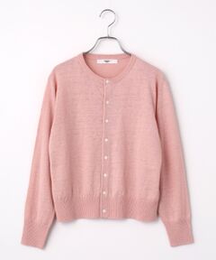 maison de F / メゾンドエフ カーディガン・ボレロ | French Pure Linen　クルーネックカーディガン