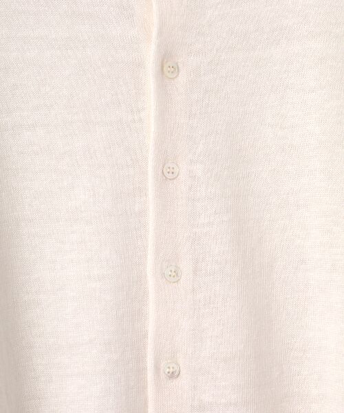 maison de F / メゾンドエフ カーディガン・ボレロ | French Pure Linen　クルーネックカーディガン | 詳細1