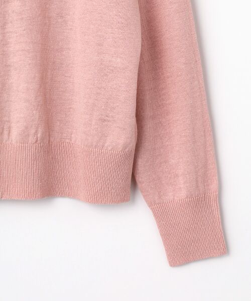 maison de F / メゾンドエフ カーディガン・ボレロ | French Pure Linen　クルーネックカーディガン | 詳細4