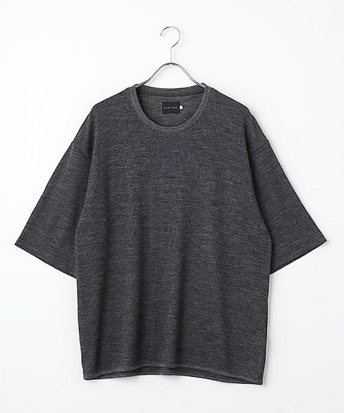 maison de F / メゾンドエフ Tシャツ | ＰＲＩＭＥ ＷＯＯＬ　ＷＡＦＦＬＥ　ＴＥＥ（m.Gray）