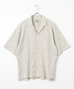 maison de F / メゾンドエフ シャツ・ブラウス | STRIPE CRAPE SHIRT