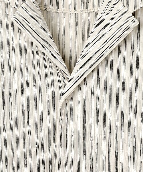 maison de F / メゾンドエフ シャツ・ブラウス | STRIPE CRAPE SHIRT | 詳細1