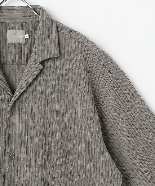 maison de F / メゾンドエフ シャツ・ブラウス | STRIPE CRAPE SHIRT | 詳細3