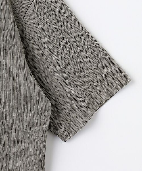 maison de F / メゾンドエフ シャツ・ブラウス | STRIPE CRAPE SHIRT | 詳細4