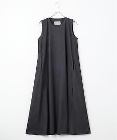 maison de F / メゾンドエフ ロング・マキシ丈ワンピース | T/C TRICOT SLEEVELESS DRESS