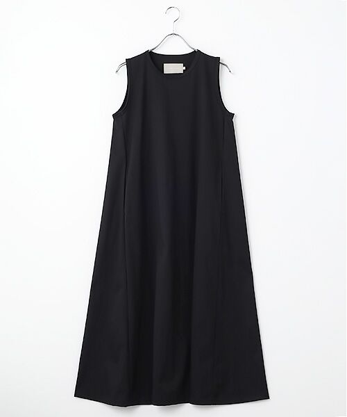 maison de F / メゾンドエフ ロング・マキシ丈ワンピース | T/C TRICOT SLEEVELESS DRESS（black）