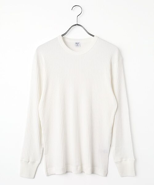 maison de F / メゾンドエフ カットソー | LUCERTOLA クルーネック　ベーシックフィット　ロングスリーブ　カットソー（bianco）