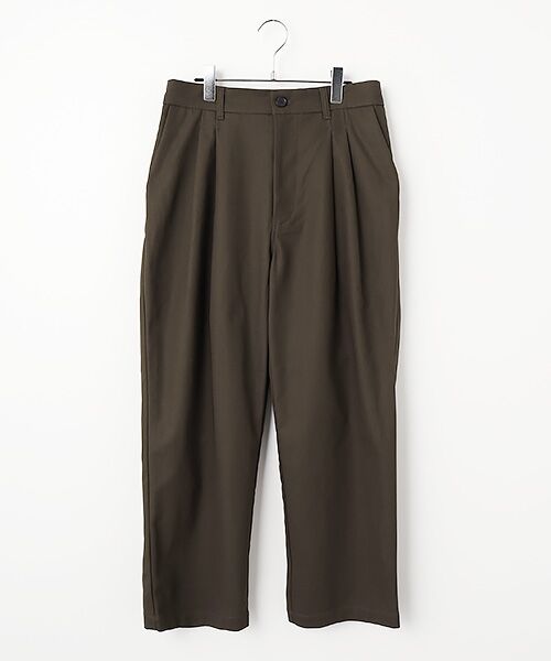 maison de F / メゾンドエフ その他パンツ | Deep tuck pressed pants（PT05263）（DARK BROWN）