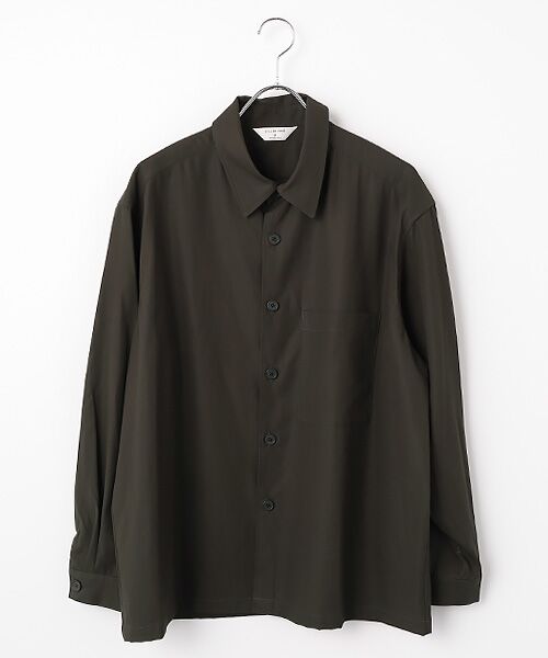 maison de F / メゾンドエフ シャツ・ブラウス | Cotton twill shirt jacket（SH04263）（KHAKI BROWN）