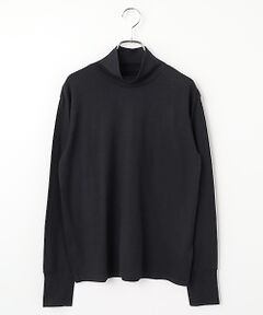 maison de F / メゾンドエフ ニット・セーター | ウォッシャブルウール天竺　タートルネックプルオーバー