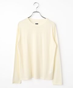 maison de F / メゾンドエフ ニット・セーター | ウォッシャブルウール天竺　クルーネックプルオーバー
