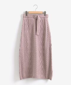 MAJESTIC LEGON / マジェスティックレゴン ロング・マキシ丈スカート | ケーブルロングニットスカート