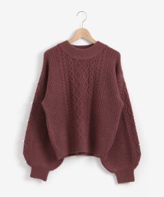 MAJESTIC LEGON / マジェスティックレゴン ニット・セーター | ラメケーブルニット