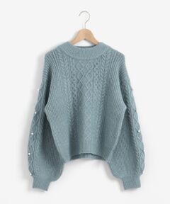 MAJESTIC LEGON / マジェスティックレゴン ニット・セーター | ラメケーブルニット