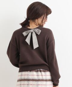 MAJESTIC LEGON / マジェスティックレゴン ニット・セーター | 前後2wayリボンニット