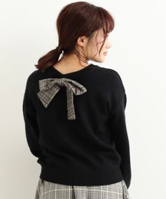 MAJESTIC LEGON / マジェスティックレゴン ニット・セーター | 前後2wayリボンニット