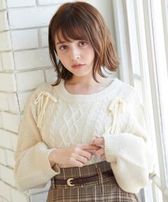 MAJESTIC LEGON / マジェスティックレゴン ニット・セーター | レースアップキラキラニット