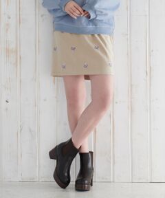 MAJESTIC LEGON / マジェスティックレゴン ミニ・ひざ丈スカート | エンブロイダリースカート