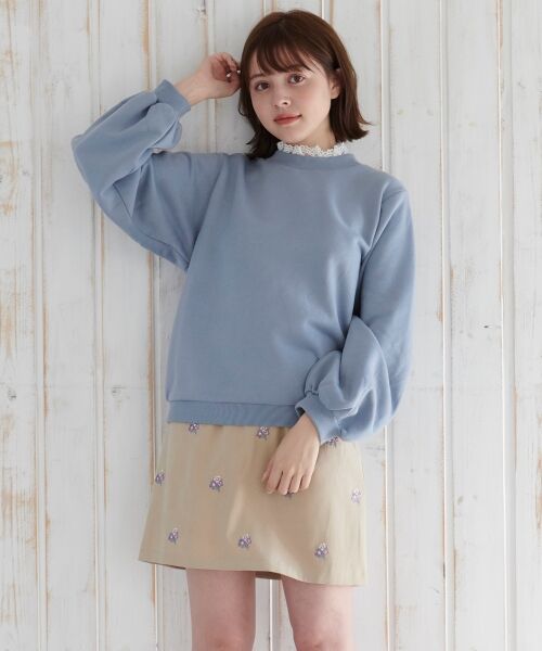 MAJESTIC LEGON / マジェスティックレゴン ミニ・ひざ丈スカート | エンブロイダリースカート | 詳細13