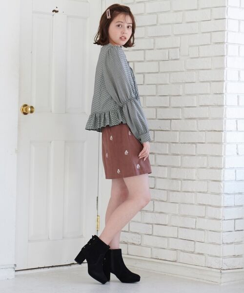MAJESTIC LEGON / マジェスティックレゴン ミニ・ひざ丈スカート | エンブロイダリースカート | 詳細24