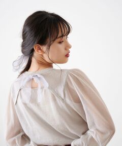 MAJESTIC LEGON / マジェスティックレゴン ニット・セーター | バックオープンシアーニット