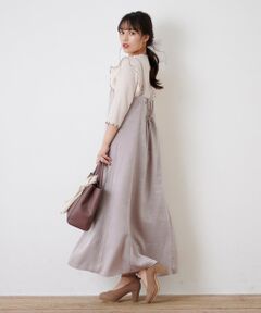 MAJESTIC LEGON / マジェスティックレゴン ロング・マキシ丈ワンピース | アソートサテンキャミワンピ