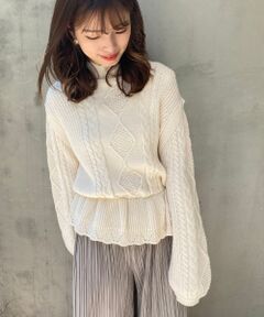 MAJESTIC LEGON / マジェスティックレゴン ニット・セーター | ケーブルチューリップニット