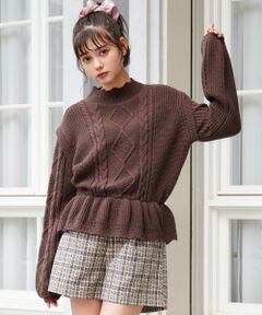 MAJESTIC LEGON / マジェスティックレゴン ニット・セーター | ケーブルチューリップニット