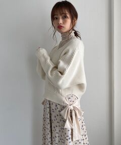 MAJESTIC LEGON / マジェスティックレゴン ニット・セーター | サイドリボンショートニット