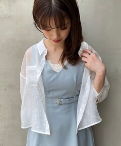 MAJESTIC LEGON / マジェスティックレゴン シャツ・ブラウス | エアリーバックリボンシャツ