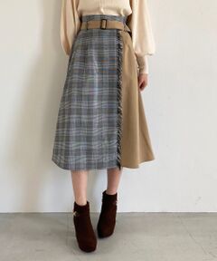 MAJESTIC LEGON / マジェスティックレゴン ロング・マキシ丈スカート | フリンジスイッチングスカート