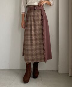 MAJESTIC LEGON / マジェスティックレゴン ロング・マキシ丈スカート | フリンジスイッチングスカート