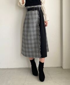 MAJESTIC LEGON / マジェスティックレゴン ロング・マキシ丈スカート | フリンジスイッチングスカート