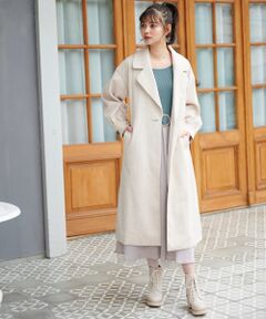 MAJESTIC LEGON / マジェスティックレゴン その他アウター | ニュアンスチェックガウンコート