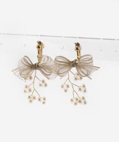 MAJESTIC LEGON / マジェスティックレゴン ピアス・イヤリング | シアーリボンイヤリング