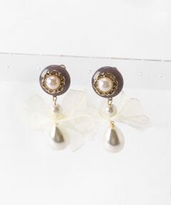 MAJESTIC LEGON / マジェスティックレゴン ピアス・イヤリング | シアーリボンイヤリング