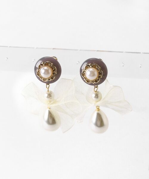 MAJESTIC LEGON / マジェスティックレゴン ピアス・イヤリング | シアーリボンイヤリング | 詳細1