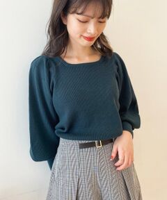 MAJESTIC LEGON / マジェスティックレゴン ニット・セーター | スクエアネックパワショルニット