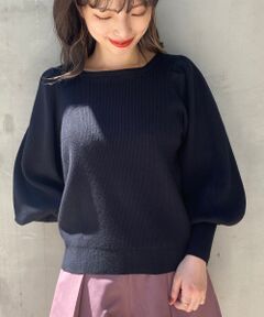 MAJESTIC LEGON / マジェスティックレゴン ニット・セーター | スクエアネックパワショルニット