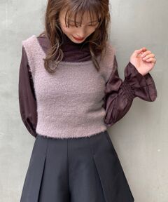 MAJESTIC LEGON / マジェスティックレゴン シャツ・ブラウス | モールフェザービスチェセットブラウス