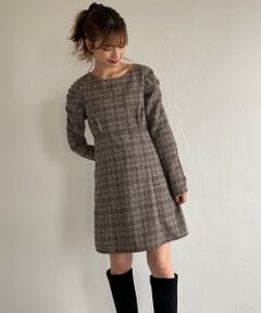 MAJESTIC LEGON / マジェスティックレゴン ミニ丈・ひざ丈ワンピース | メルティパワショルワンピース