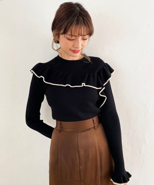 MAJESTIC LEGON / マジェスティックレゴン ニット・セーター | ガーリーフリルニット | 詳細6