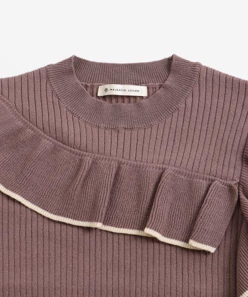 MAJESTIC LEGON / マジェスティックレゴン ニット・セーター | ガーリーフリルニット | 詳細7